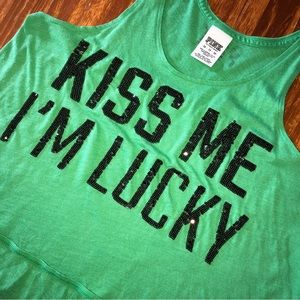 Victoria’s Secret Pink LUCKY sequins tank top XS